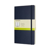 Moleskine: Zápisník mäkký čistý modrý L