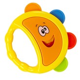 Chrastítko Baby Mix tamburína žlutá