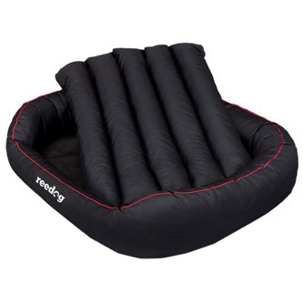 Pelíšek pro psa Reedog Round Black & Red-L