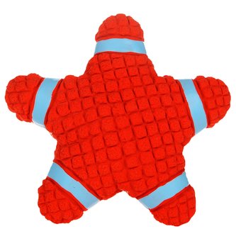 Reedog star red, latexová pískací hračka, 15 cm