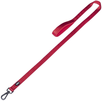 Nobby CLASSIC COMFORT vodítko nylon červená XS-S 1,20m 15mm