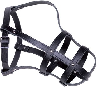 Nobby kožený náhubok pre psov ML (10)