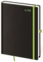 Diář 2019 - Black Green/týdenní A5/s poutkem na propisku