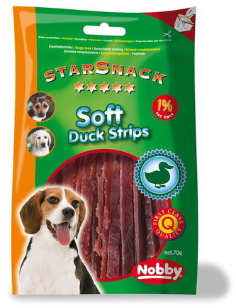 Nobby StarSnack Soft Duck Strips kačacie mäkké plátky 70g