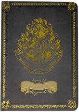 Poznámkový A5 blok Harry Potter: Zlatý znak Bradavic (14,8 x 21 cm)