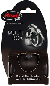 Multi Box - zásobník na pamlsky/sáčky k Flexi vodítku, černá