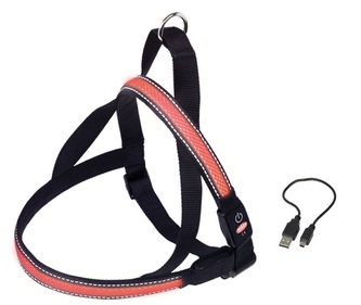 Nobby Flash Mesh svítící červený postroj vel. XL (80-100 cm) Nobby Flash Mesh svítící červený postroj vel. XL (80-100 cm)