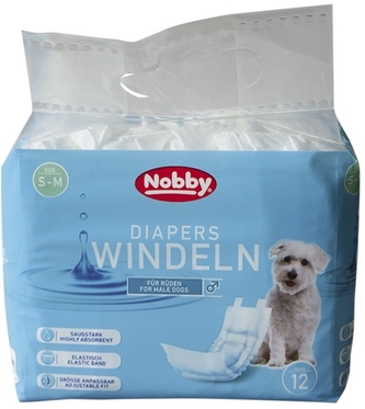 Nobby papierové plienky pre psov L-XL 60-80cm (12 ks)