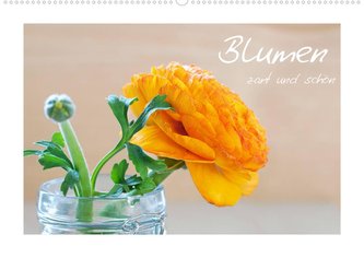 Blumen zart und schön (Wandkalender 2022 DIN A2 quer)
