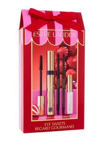 Estée Lauder Eye Sweets řasenka Sumptuous Extreme 8 ml + oční linka Double Wear 0,35 g 01 Kohl Noir + oční linka Double Wear 0,35 g 02 Espresso + gel na obočí Brow Now 1,7 ml Clear