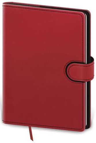Diář 2019 denní B6 Flip červeno/černý