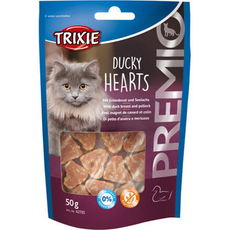 Premio HEARTS light- srdíčka z kachních prsíček a lososa 50g