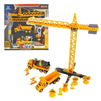 Set - stavíme ve městě, autíčka pull back