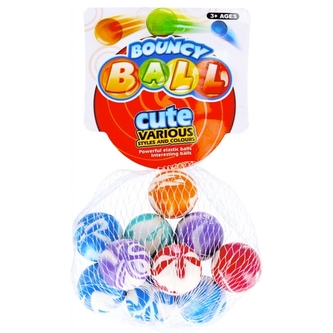 Malé gumové míčky v různých barvách 10ks