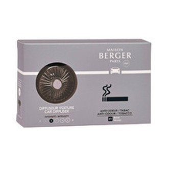 Maison Berger Paris Dárková sada difuzér do auta černý + náplň Antiodour tabák unisex