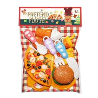 Plastové potraviny s deskou a ubrusem