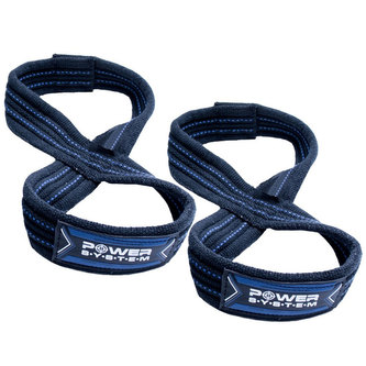 Power System - Lifting straps figure 8 trhačky 3405 - černo modré L-XL