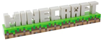 Plastová dekoratívna 3D lampa Minecraft: Logo