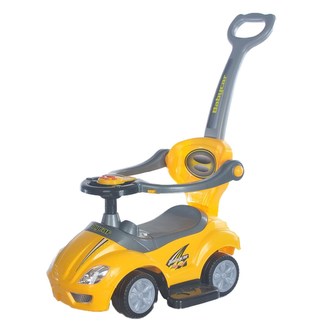Dětské odrážedlo s vodící tyčí 3v1 Baby Mix Mega Car žluté Dětské odrážedlo s vodící tyčí 3v1 Baby Mix Mega Car žluté