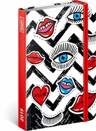 Týdenní diář Pusa 2019, 10,5 x 15,8 cm
