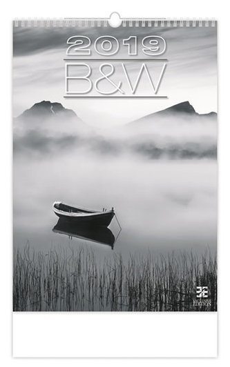 Kalendář nástěnný 2019 - B & W