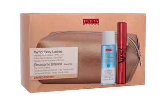 Pupa Vamp! řasenka Vamp! Sexy Lashes 12 ml + odličovací přípravek Two-Phase Make-Up Remover 50 ml + kosmetická taštička