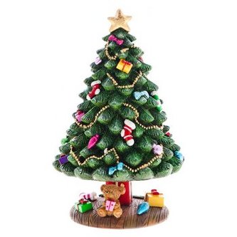 Stromeček točící a hrající s dárečky 11x18,5 cm