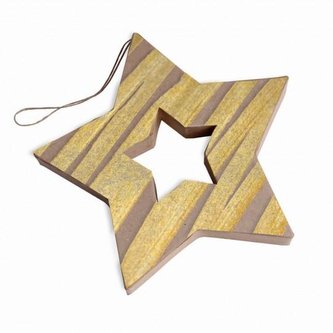 Dekorace z paper maché - Hvězda