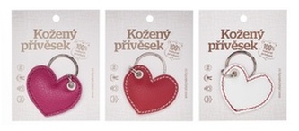Klíčenka kožená Srdce