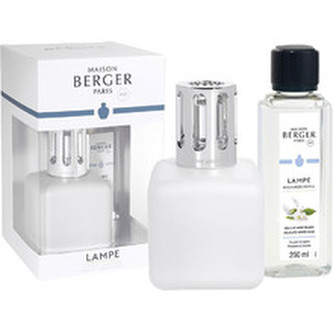 Maison Berger Paris Dárková sada katalytická lampa Glacon bílá + náplň Jemné bílé pižmo 250 ml unisex