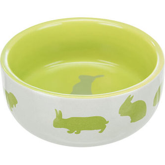 Keramická miska pre králiky farebná 250 ml/11 cm