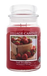Village Candle Fresh Strawberries Vonná svíčka 602 g unisex
