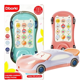 Autíčko, telefon, projektor - 3 v 1, na baterie