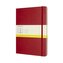 Moleskine: Zápisník tvrdý čtverečkovaný červený XL