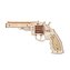 NiXiM Dřevěné 3D puzzle - Revolver mechanický