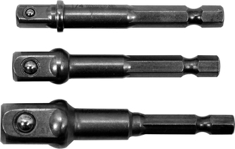Súprava adaptérov 3ks HEX 1/4, 3/8, 1/2