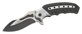 Nôž zatvárací COBRA 20cm s poistkou strieborná-čierna