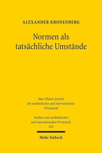 Normen als tatsächliche Umstände