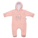 Zimní kombinézka New Baby Super Girl meruňková - velikost 80 (9-12m)