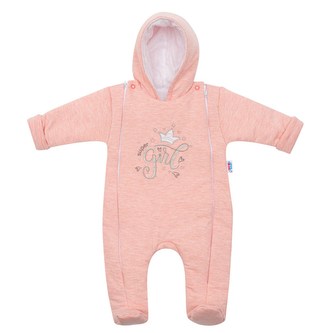 Zimní kombinézka New Baby Super Girl meruňková - velikost 80 (9-12m)