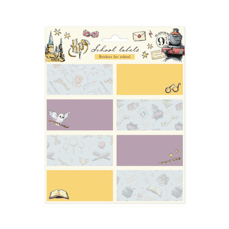 Poznámkové nálepky Harry Potter: Grafka - set 16 kusov (list 16 x 20 cm)