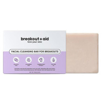 Breakout+aid Čisticí mýdlo na problematickou pleť s kyselinou salicylovou (Facial Cleansing Bar For Breakouts) 100 g unisex
