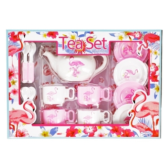 Řádky - čajový set Plameňák