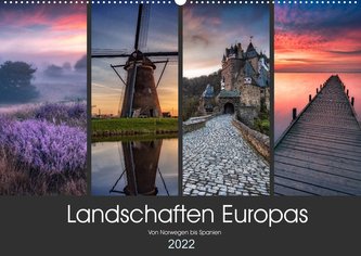 Landschaften Europas (Wandkalender 2022 DIN A2 quer)