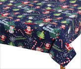 Ubrus  VÁNOCE - vánoční motiv modrý - 120x140 cm