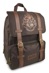 Batoh Harry Potter: Erb Bradavice - Hogwarts (objem 14,5 litrů|28 x 37 x 14 cm) hnědý polyester