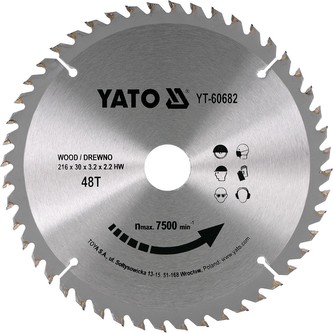 Kotouč na dřevo 216 x 30 mm 48z Kotouč na dřevo 216 x 30 mm 48z
