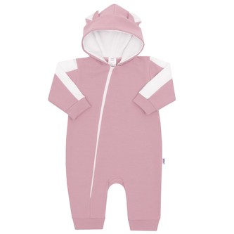 Kojenecký teplákový overal New Baby The Best růžový - velikost 92 (18-24m)
