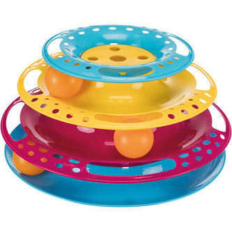 Kruhová veža/bubienok s loptičkami 25 cm x 13 cm