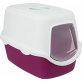 WC VICO kryté s dvierkami, bez filtra 56 x 40 x 40 cm, vínová/biela